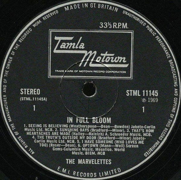 Marvelettes, The : In Full Bloom (LP,Album)