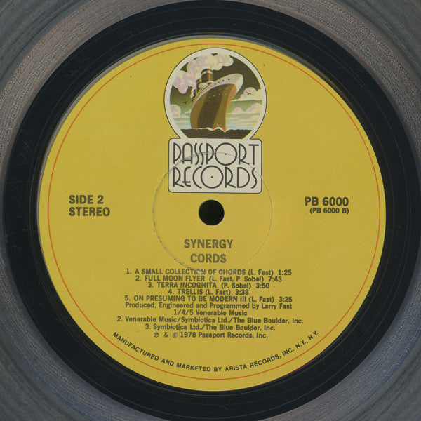 Synergy (3) : Cords (LP,Album)