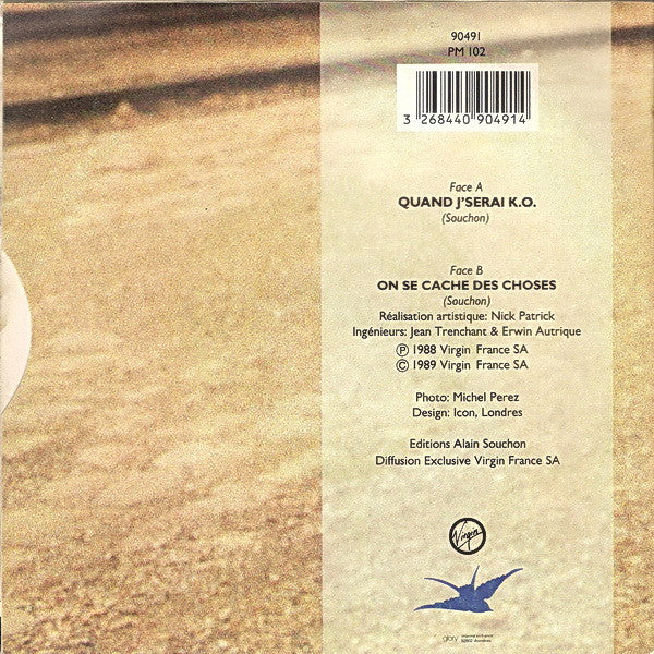 Alain Souchon : Quand J'Serai K.O. (7", Single)