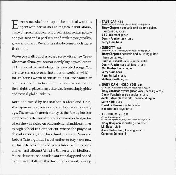 Tracy Chapman : Collection (Compilation)