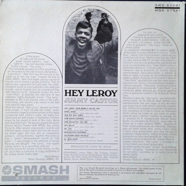 Jimmy Castor : Hey Leroy (LP, Album)