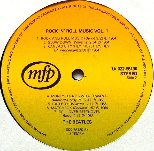 Beatles, The : Rock 'n' Roll Music, Volume 1 (LP,Compilation)
