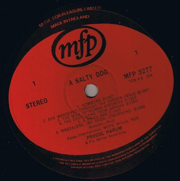 Procol Harum : A Salty Dog (LP,Compilation,Stereo)