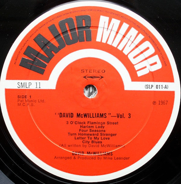 David McWilliams : David McWilliams Vol. 3 (LP,Album)