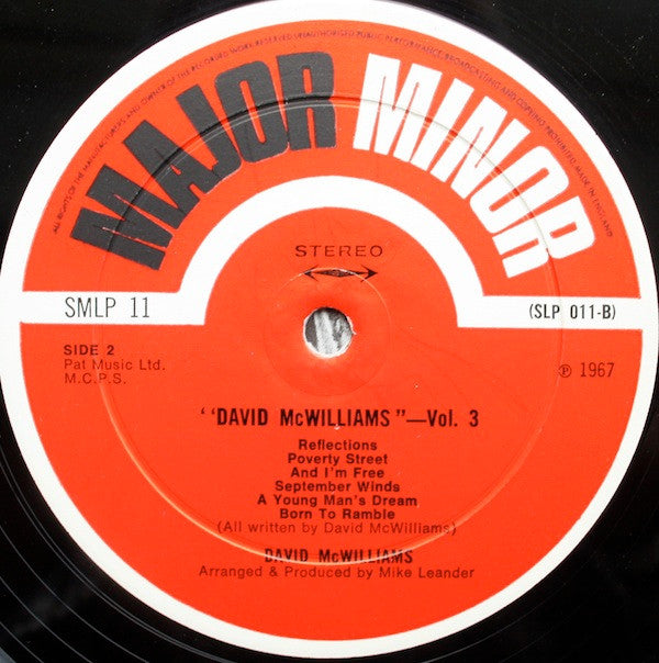 David McWilliams : David McWilliams Vol. 3 (LP,Album)