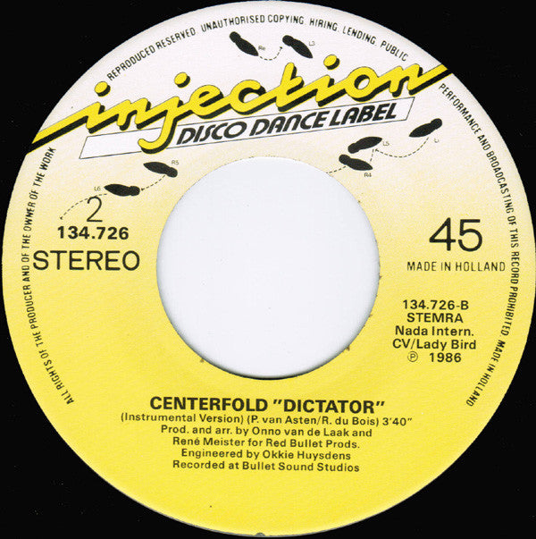 Centerfold : Dictator (7",45 RPM)