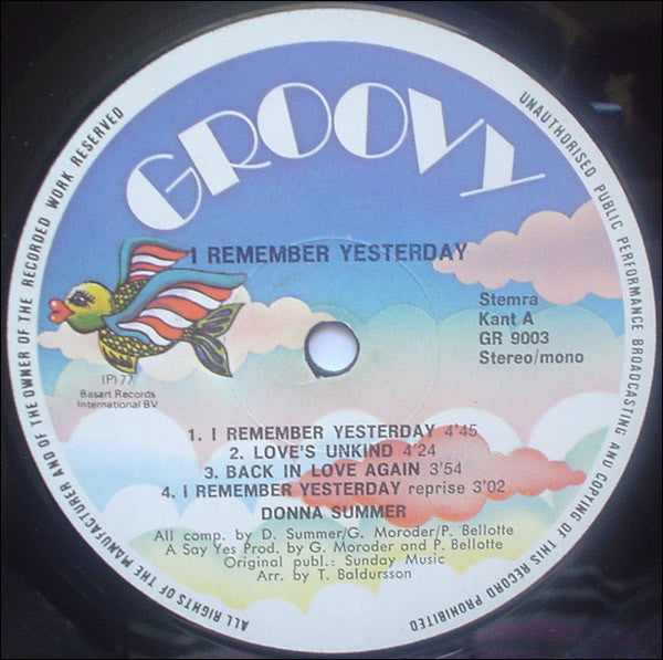 Donna Summer : I Remember Yesterday (LP,Album)
