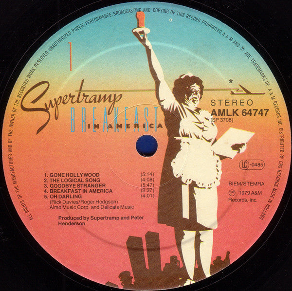 Supertramp : Breakfast In America (LP,Album,Stereo)