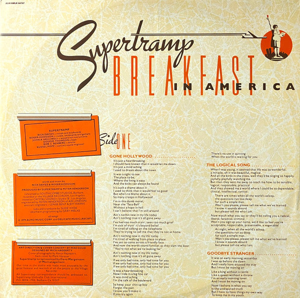 Supertramp : Breakfast In America (LP,Album,Stereo)