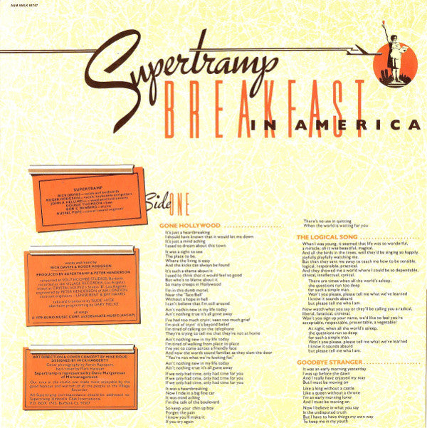 Supertramp : Breakfast In America (LP,Album,Stereo)