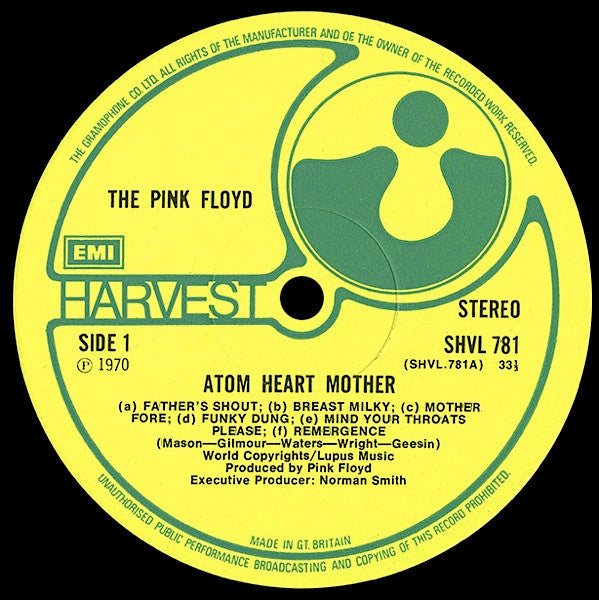 Pink Floyd : Atom Heart Mother (LP,Album,Reissue)