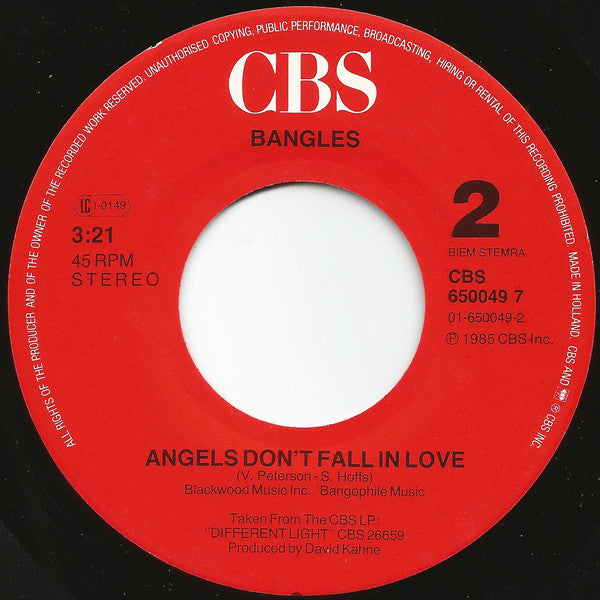 Bangles : Walk Like An Egyptian (7",45 RPM,Single,Stereo)