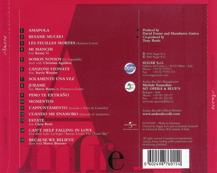 Andrea Bocelli : Amore (Album)