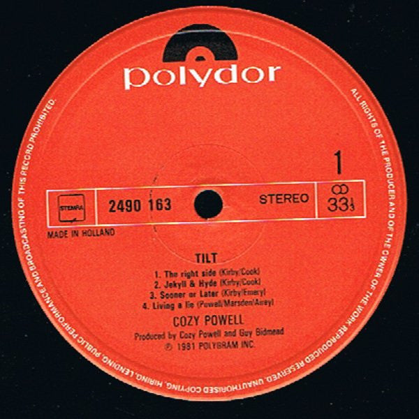 Cozy Powell : Tilt (LP,Album)