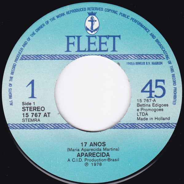 Aparecida : 17 Anos (7", Single)