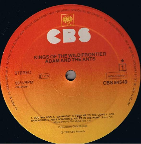 Adam And The Ants : Kings Of The Wild Frontier (LP,Album,Stereo)