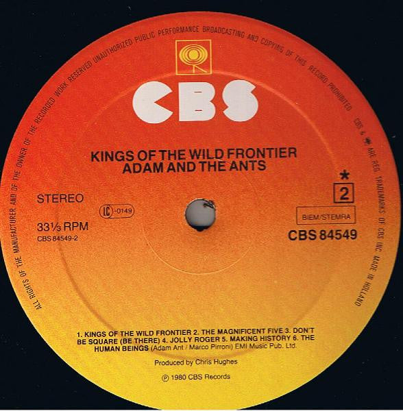 Adam And The Ants : Kings Of The Wild Frontier (LP,Album,Stereo)