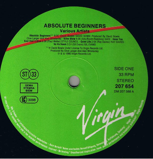 Various : Absolute Beginners (LP)