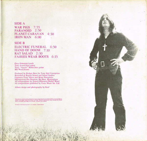 Black Sabbath : Paranoid (LP,Album)