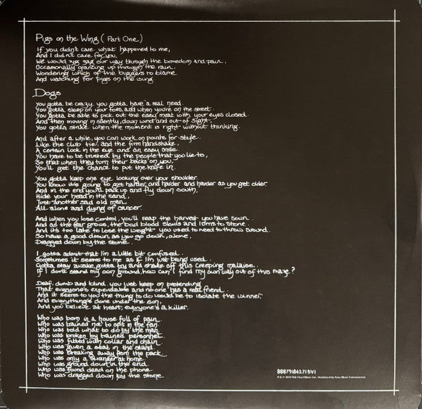 Pink Floyd : Animals (LP,Album,Reissue,Remastered,Stereo)
