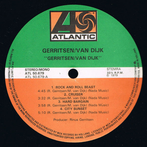 Gerritsen* En Van Dijk* : Gerritsen En Van Dijk (LP, Album)