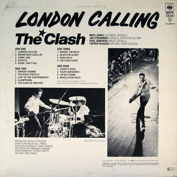 Clash, The : London Calling (LP,Album,Stereo)