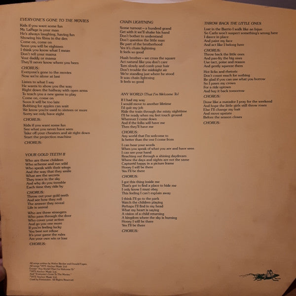 Steely Dan : Katy Lied (LP,Album,Stereo)