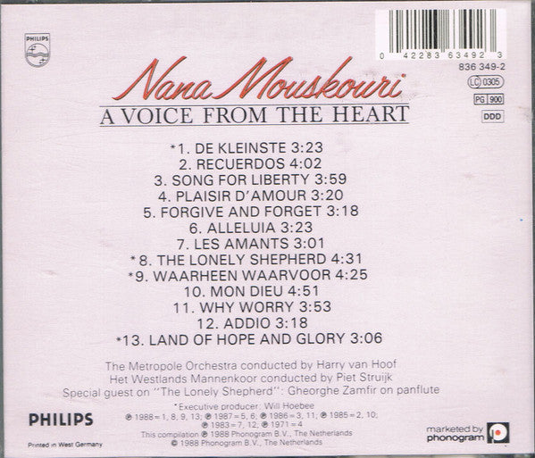 Nana Mouskouri : A Voice From The Heart (Album)