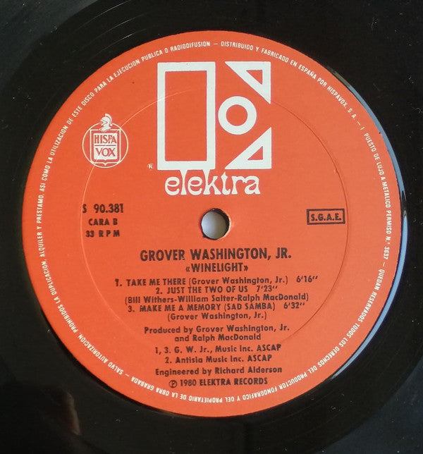 Grover Washington, Jr. : Winelight (LP, Album)