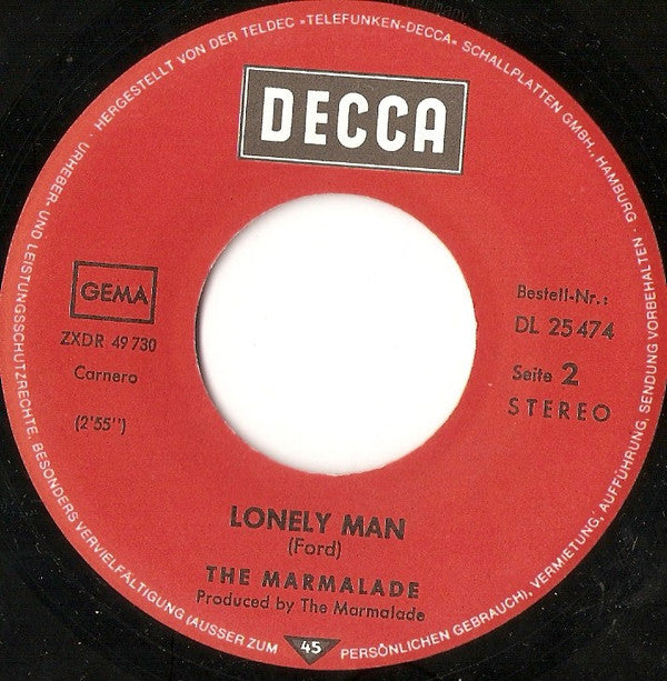 Marmalade, The : Cousin Norman (7",45 RPM,Single,Stereo)