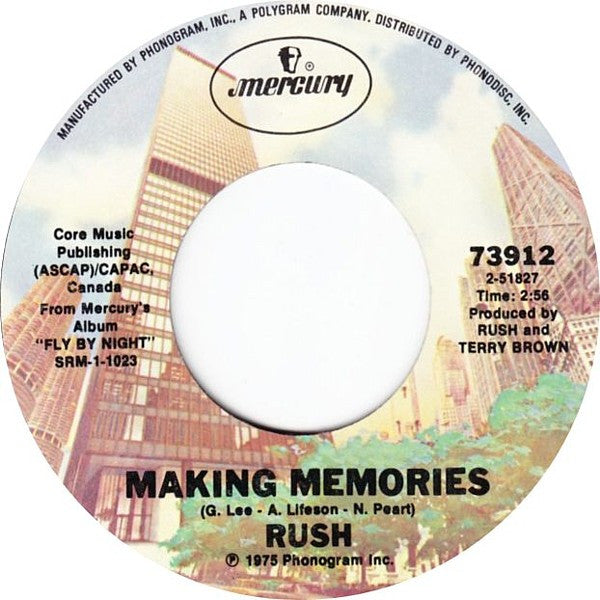 Rush : The Temples Of Syrinx (7",45 RPM,Single)