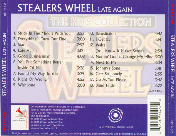 Stealers Wheel : Late Again - The Hits Collection (Compilation)