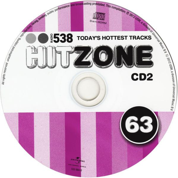 Various : Radio 538 Hitzone 63 (Compilation)