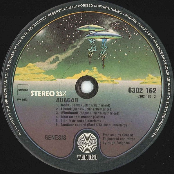 Genesis : Abacab (LP,Album,Stereo)