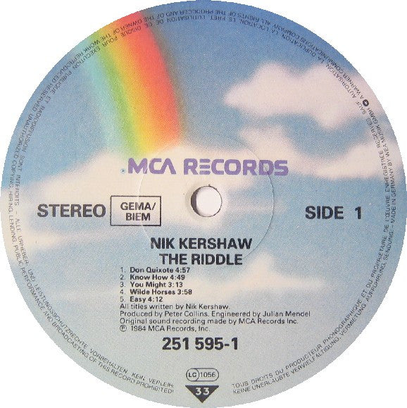 Nik Kershaw : The Riddle (LP, Album)
