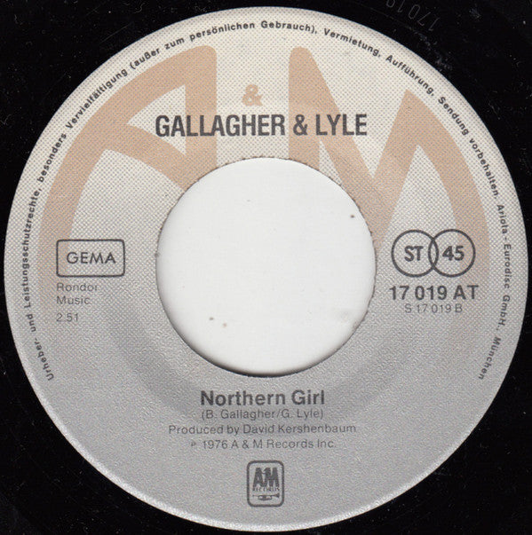 Gallagher & Lyle : Heart On My Sleeve (7",45 RPM,Single,Stereo)
