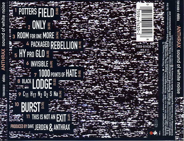 Anthrax : Sound Of White Noise (Album,Limited Edition)