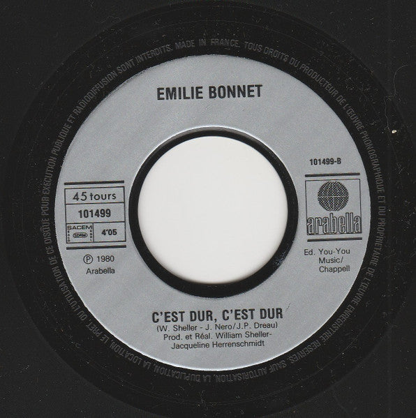 Emilie Bonnet : J'manque De Caramels (7",45 RPM,Single)