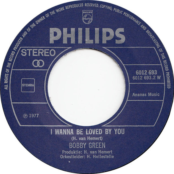 Bobby Green (18) : Lady Maria (7",45 RPM,Single)