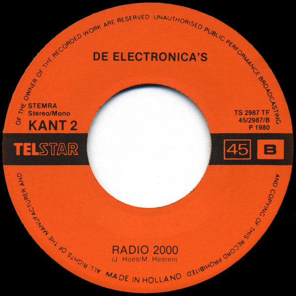 De Electronica's : De Vogeltjesdans (7",45 RPM,Single,Stereo)