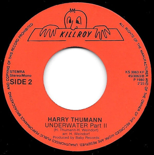 Harry Thumann : Underwater Part I & II (7",45 RPM)