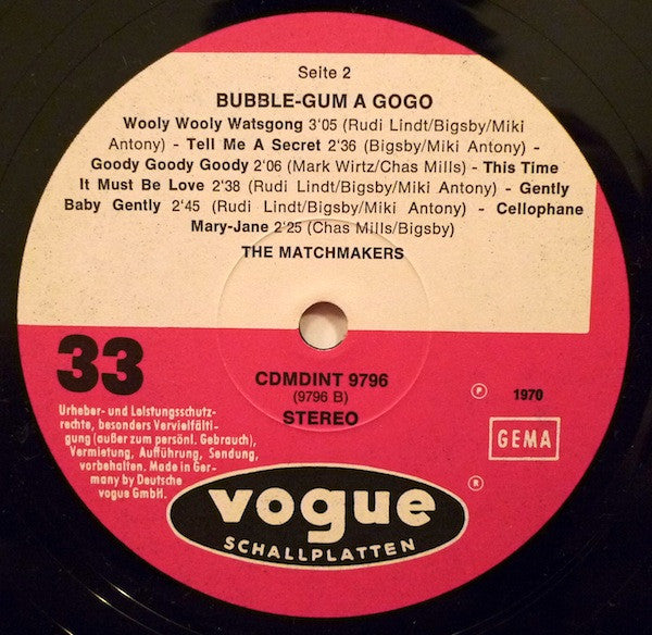 Matchmakers (2), The : Bubble Gum A Gogo (LP,Album)