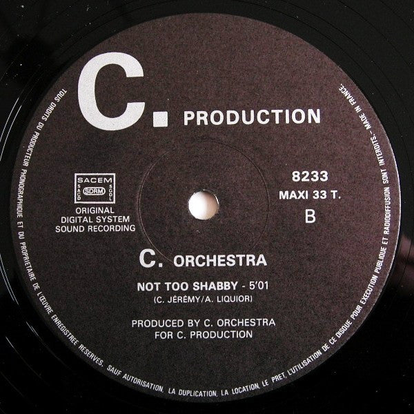 C. Orchestra : Baby Love (12",33 ⅓ RPM,Partially Mixed)