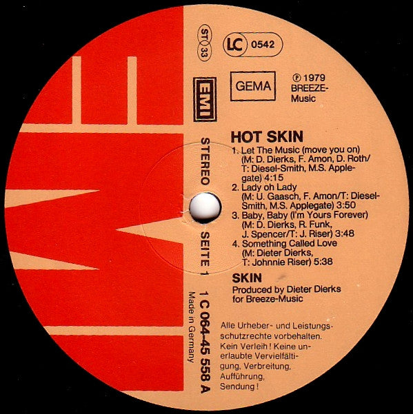 Skin (10) : Hot Skin (LP)