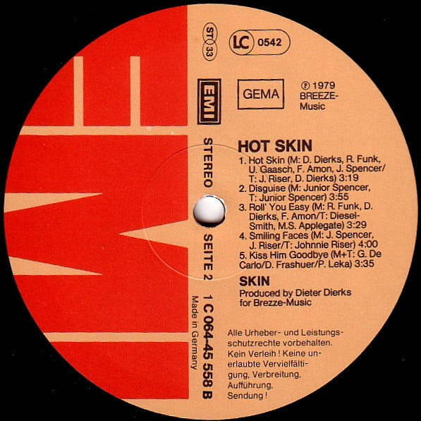 Skin (10) : Hot Skin (LP)