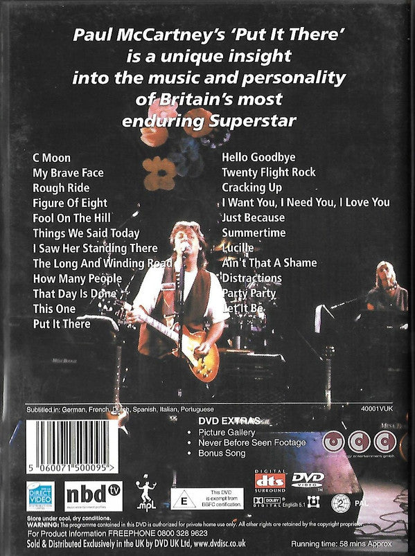 Paul McCartney : Put It There (DVD-Video,PAL)