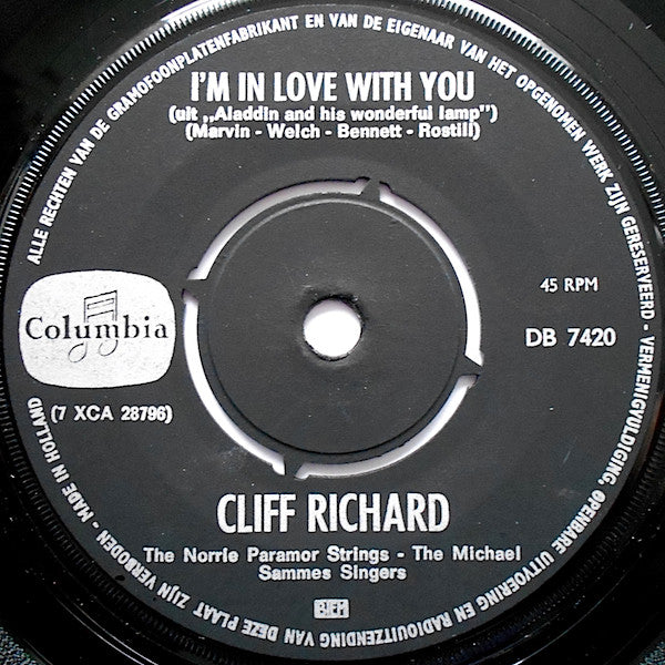 Cliff Richard : I Could Easily Fall ( In Love With You) (7",Single,Mono)