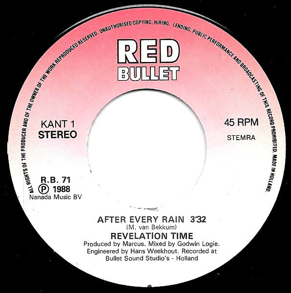 Revelation Time : After Every Rain (7",Single)