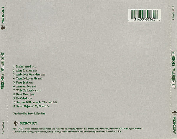 Morrissey : Maladjusted (Album)