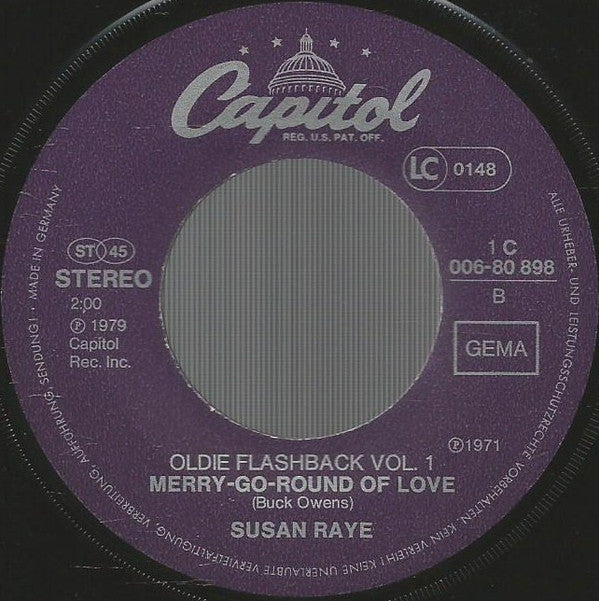 Susan Raye : L.A. International Airport / Merry-Go-Round Of Love (7",Single,45 RPM,Reissue)